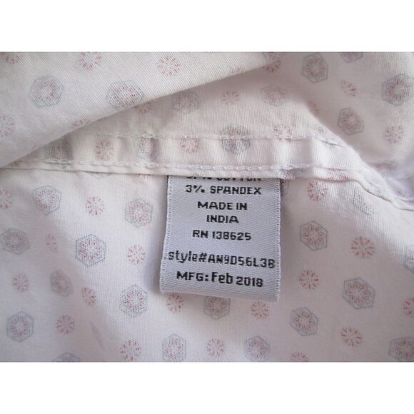 Men Alexander Julian Geometric Pattern Cotton Short Sleeve Shirt Sz XXL (MT252) - Picture 10 of 10